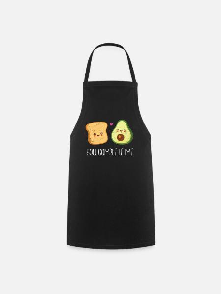 Avocado - Kochschürze - Schwarz