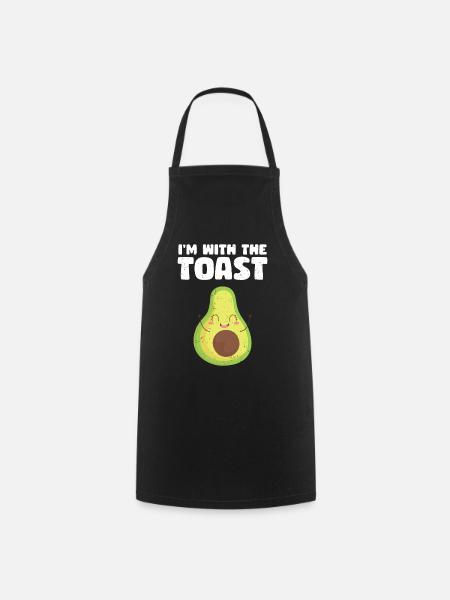 Avocado - Kochschürze - Schwarz