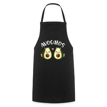 Avocado - Kochschürze - Schwarz - Vorne - AI Model Male 185 dark (185cm)