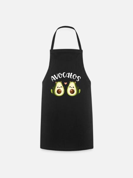 Avocado - Kochschürze - Schwarz