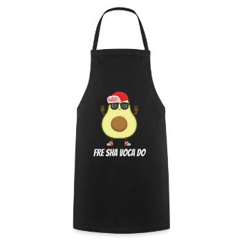 Avocado Guacamole Vegan Gift - Cooking Apron - black - Front - AI Model Male 185 dark (185cm)
