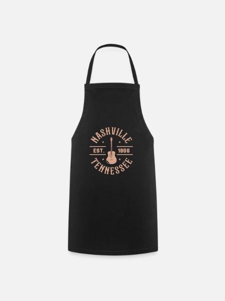 Cadeau de musique country country music - Tablier de cuisine - noir