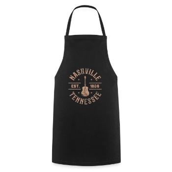 Country - Cooking Apron - black - Front - AI Model Male 185 dark (185cm)