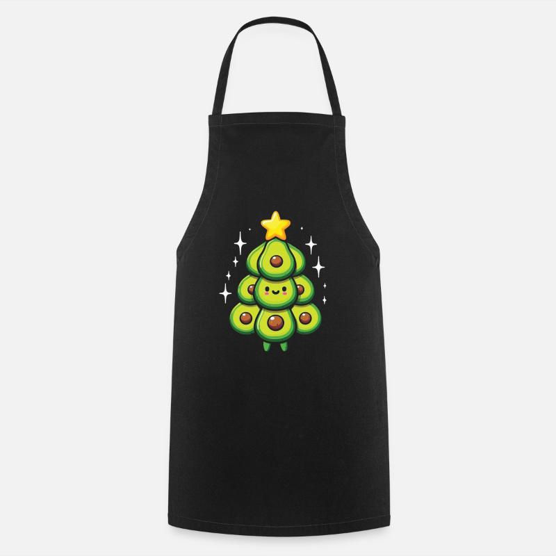Avocado - Kochschürze - Schwarz