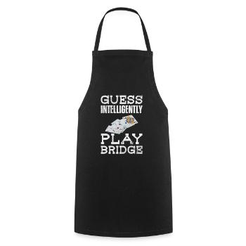 Bridge Card Game Casino Card Game Gift - Cooking Apron - black - Front - AI Model Male 185 dark (185cm)