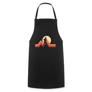 Runner Ultramarathon Marathon Run - Cooking Apron - black - Front - AI Model Male 185 dark (185cm)