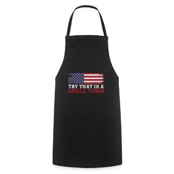 Country - Cooking Apron - black - Front - AI Model Male 185 dark (185cm)