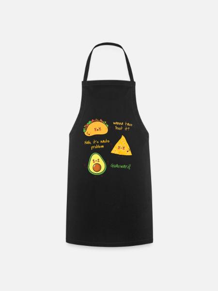 Avocado - Kochschürze - Schwarz