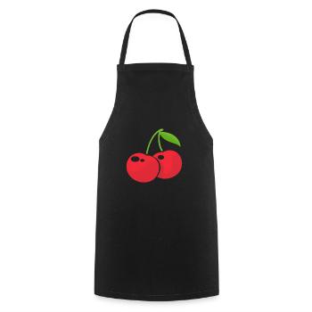Cherry Cherry Tree Cherry Blossom Fruit Gift - Cooking Apron - black - Front - AI Model Male 185 dark (185cm)