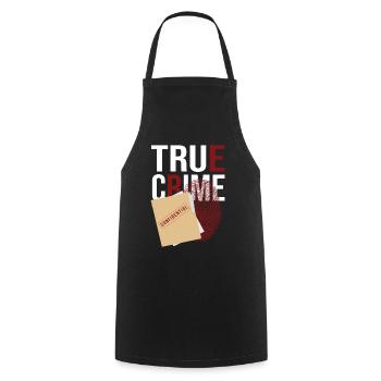 True Crime Crime Fans - Cooking Apron - black - Front - AI Model Male 185 dark (185cm)