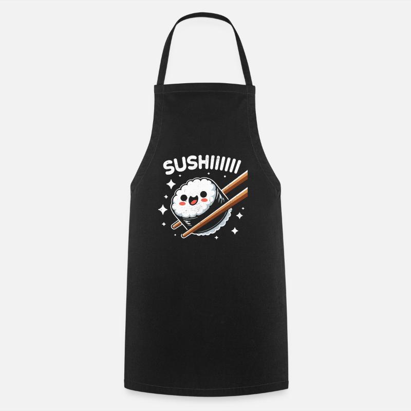 Sushi - Kochschürze - Schwarz