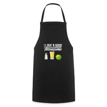 Tequila Sunrise Booze Party Mexico Gift - Cooking Apron - black - Front - AI Model Male 185 dark (185cm)