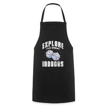 Board game - Cooking Apron - black - Front - AI Model Male 185 dark (185cm)
