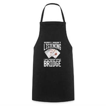 Bridge Card Game Casino Card Game Gift - Cooking Apron - black - Front - AI Model Male 185 dark (185cm)