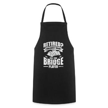 Bridge Card Game Casino Card Game Gift - Cooking Apron - black - Front - AI Model Male 185 dark (185cm)