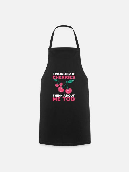Kirsche Kirschbaum Kirschblüte Frucht Geschenk - Kochschürze - Schwarz