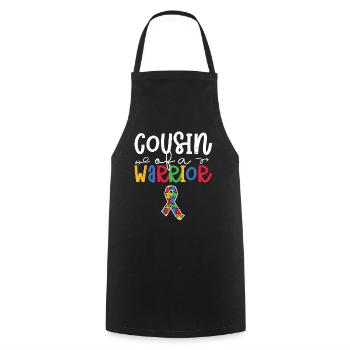 Autism - Cooking Apron - black - Front - AI Model Male 185 dark (185cm)