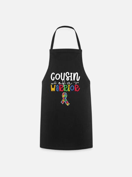 Autisme - Tablier de cuisine - noir