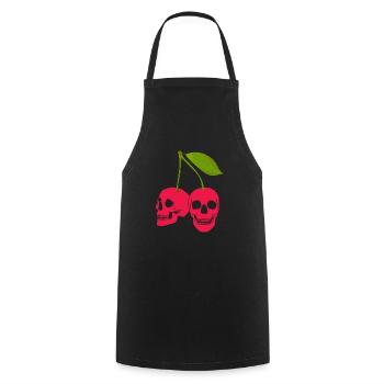 Cherry Cherry Tree Cherry Blossom Fruit Gift - Cooking Apron - black - Front - AI Model Male 185 dark (185cm)