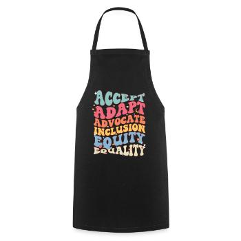 Journée de sensibilisation à l’autisme Cadeau autiste - Tablier de cuisine - noir - Devant - AI Model Male 185 dark (185cm)
