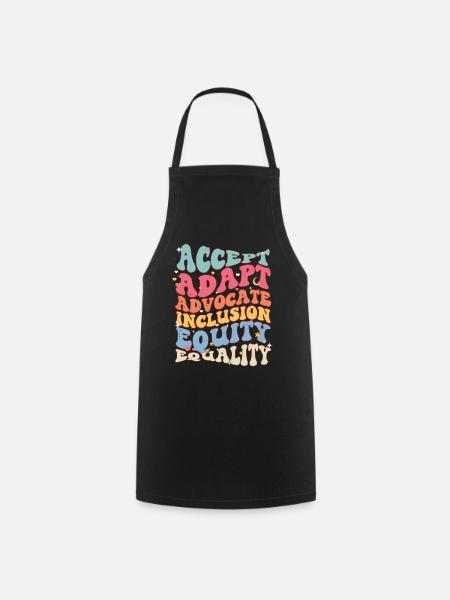 Autisme - Tablier de cuisine - noir