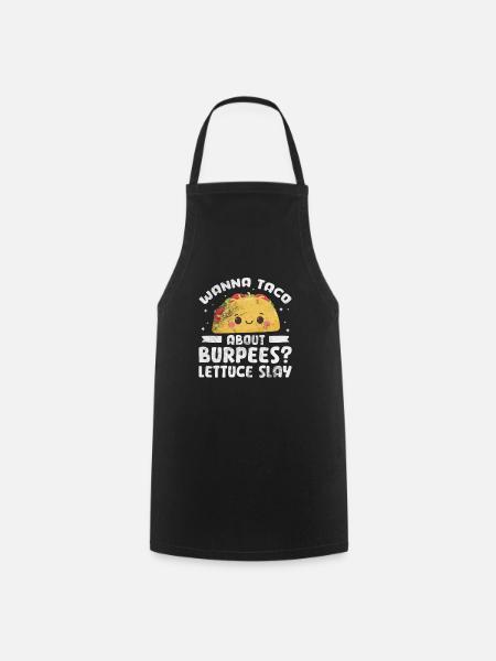 Burpees - Cooking Apron - black