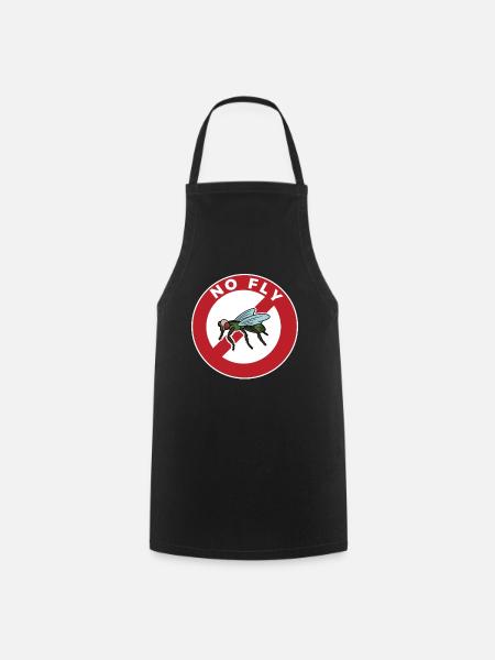 Pas de mouche Mouche Insecte Mouche - Tablier de cuisine - noir