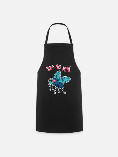 Je suis tellement mouche mouche insectes mouche mouche - Tablier de cuisine - noir