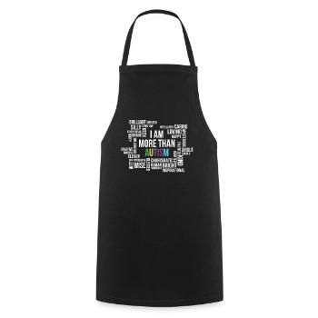 Journée de sensibilisation à l’autisme Cadeau autiste - Tablier de cuisine - noir - Devant - AI Model Male 185 dark (185cm)