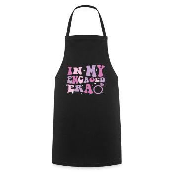 Hen bachelorette party bride - Cooking Apron - black - Front - AI Model Male 185 dark (185cm)