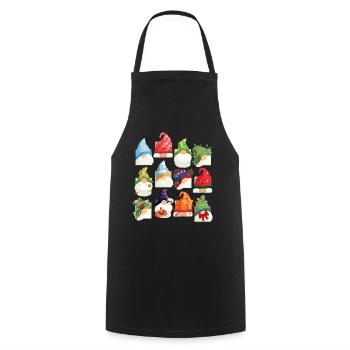 Espèce de gnome Gnome de jardin - Tablier de cuisine - noir - Devant - AI Model Male 185 dark (185cm)
