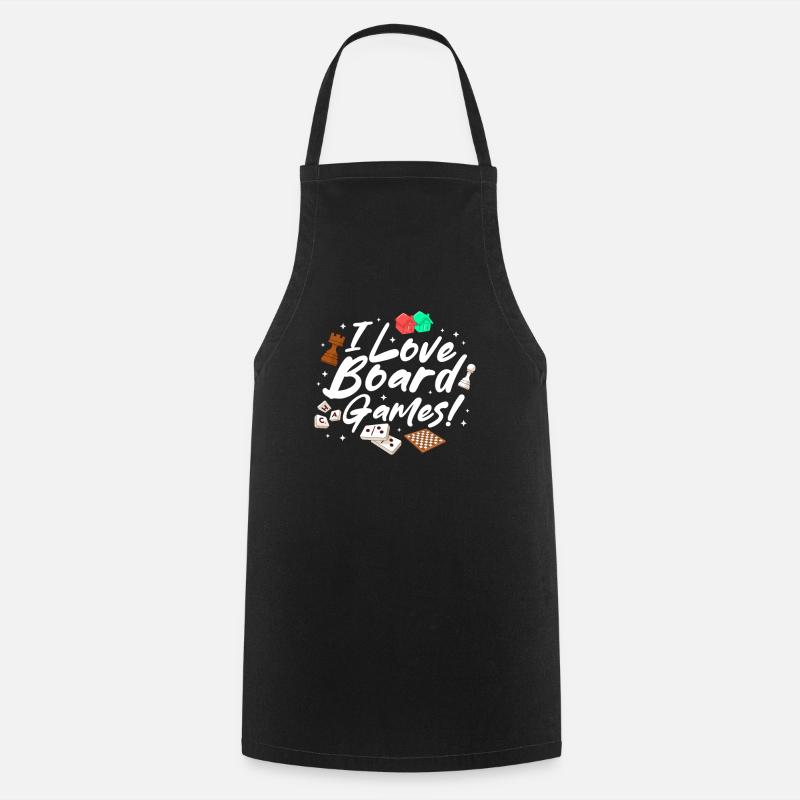 Board Game Board Games Game Night Games Gift - Cooking Apron - black