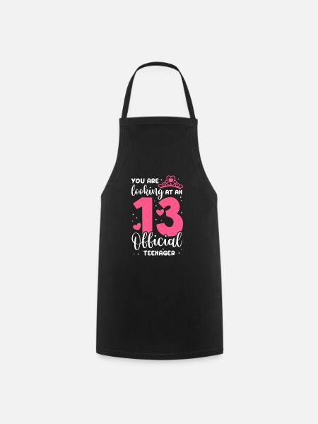 Teenager Teenie Teen Teens Teeny Geschenk - Kochschürze - Schwarz