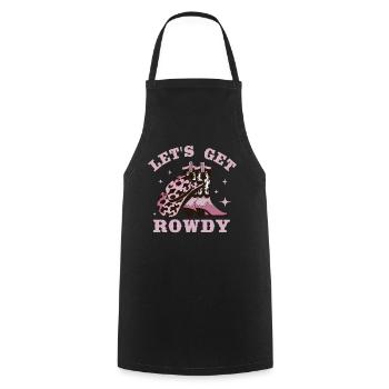 Hen bachelorette party bride - Cooking Apron - black - Front - AI Model Male 185 dark (185cm)