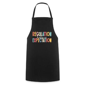 Journée de sensibilisation à l’autisme Cadeau autiste - Tablier de cuisine - noir - Devant - AI Model Male 185 dark (185cm)