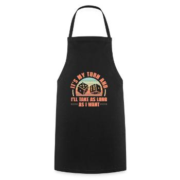Board Game Board Games Game Night Games Gift - Cooking Apron - black - Front - AI Model Male 185 dark (185cm)