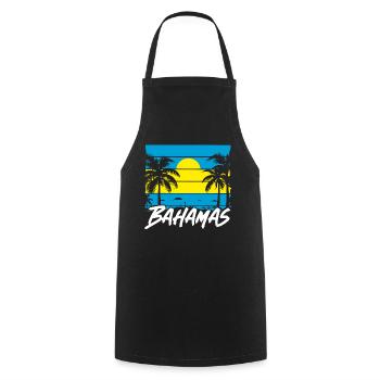 Bahamas Caribbean Island Atlantic Summer Gift - Cooking Apron - black - Front - AI Model Male 185 dark (185cm)