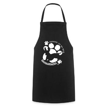 Home Où Mon teckel à poil dur Teckel - Tablier de cuisine - noir - Devant - AI Model Male 185 dark (185cm)
