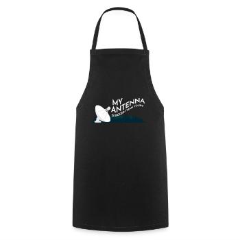 Antenna Is Bigger Funkliebhaber Amateur - Cooking Apron - black - Front - AI Model Male 185 dark (185cm)