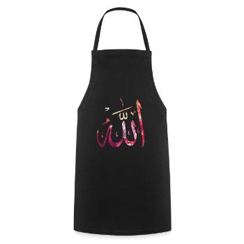 Muslim - Cooking Apron - black - Front - AI Model Male 185 dark (185cm)