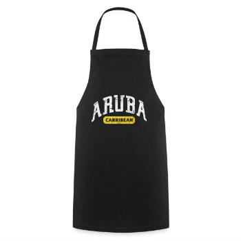 Aruba - Kochschürze - Schwarz - Vorne - AI Model Male 185 dark (185cm)