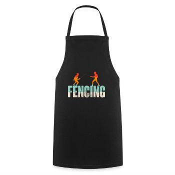 Fencing - Cooking Apron - black - Front - AI Model Male 185 dark (185cm)