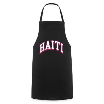 Haiti Haitianer Karibik Urlaub - Kochschürze - Schwarz - Vorne - AI Model Male 185 dark (185cm)