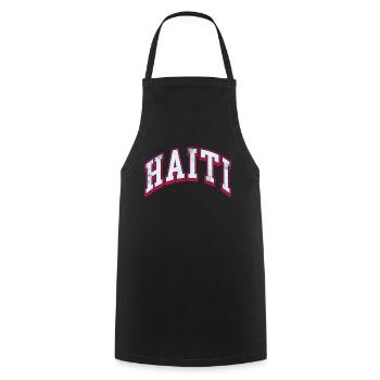Haïti - Tablier de cuisine - noir - Devant - AI Model Male 185 dark (185cm)