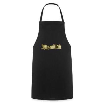 Muslim - Cooking Apron - black - Front - AI Model Male 185 dark (185cm)