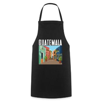 Guatemala Antigua-Barbuda Île des Caraïbes Cadeau - Tablier de cuisine - noir - Devant - AI Model Male 185 dark (185cm)