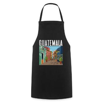Guatemala - Cooking Apron - black - Front - AI Model Male 185 dark (185cm)