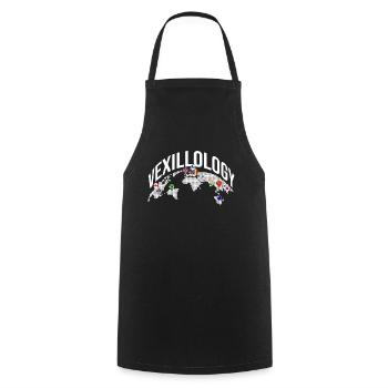 Vexillology Map Art World Map - Cooking Apron - black - Front - AI Model Male 185 dark (185cm)