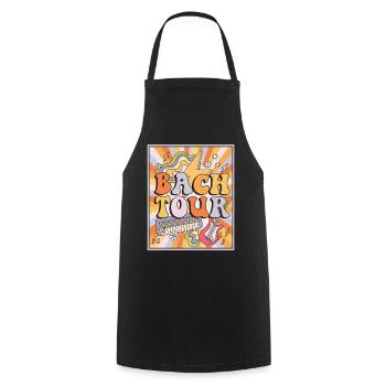 Enterrement de vie de jeune fille de garçon - Tablier de cuisine - noir - Devant - AI Model Male 185 dark (185cm)