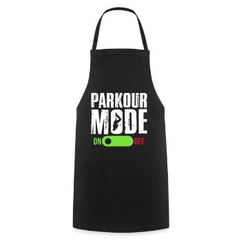 Backflip Salto Acrobatics Parkour Gymnastics Gift - Cooking Apron - black - Front - AI Model Male 185 dark (185cm)